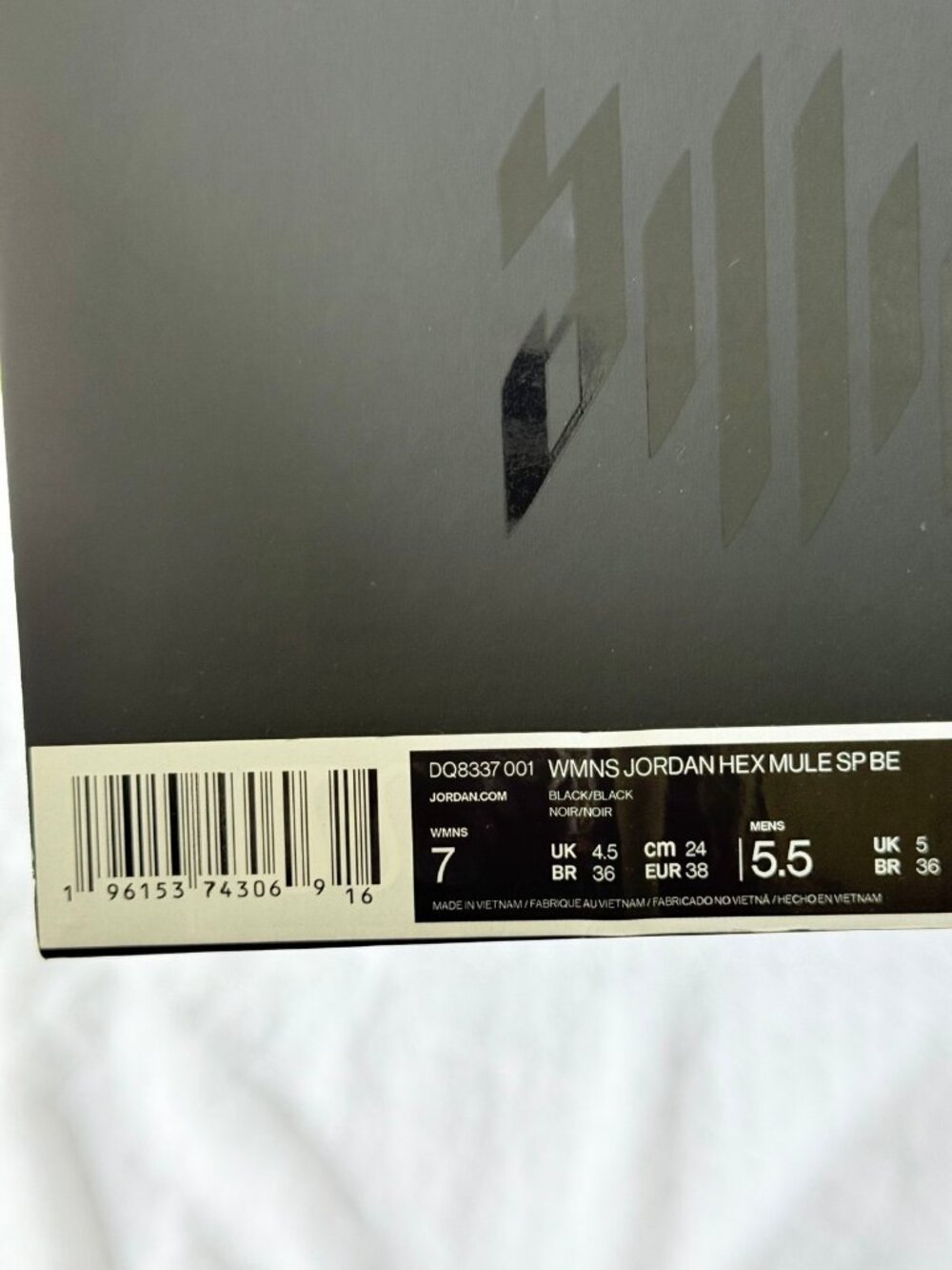 7 Women’s slides Air Jordan Billie Eilish x Jordan Hex Mule 'Black' DQ8337-001 - Picture 5 of 5